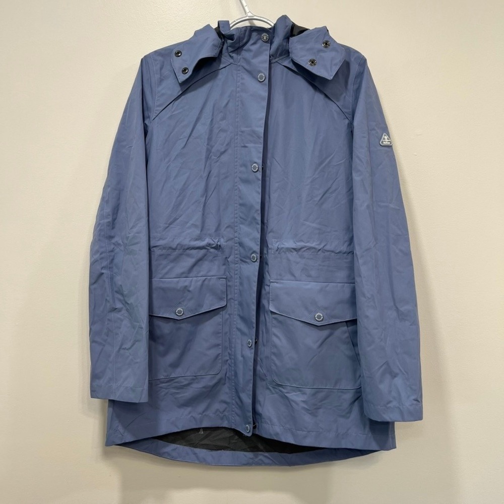 Barbour‎ Womens Deepsea Jacket 8 NWT Waterproof Soft Shell Hood Outerwear Blue